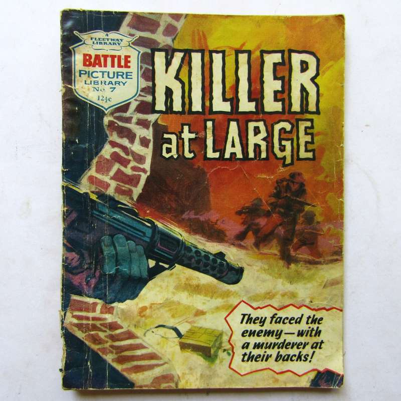 Killer at Large - Battle Picture Library No 7 - Comic Book