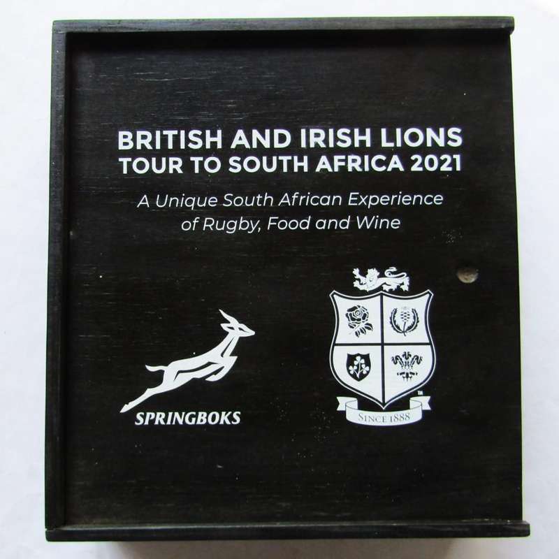 2021 Springboks vs British Lions Rugby Triple Wine Bottle Case