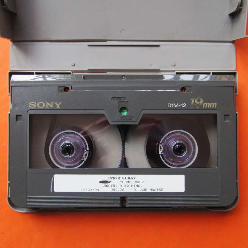 Large Sony D1M-12 19mm Video Cassette