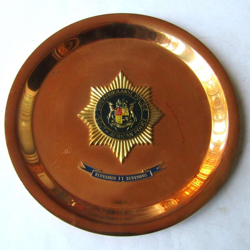 Old SA Police Copper Wall Plaque