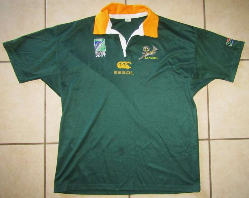 2007 World Cup Springbok Rugby Jersey - Size XXL