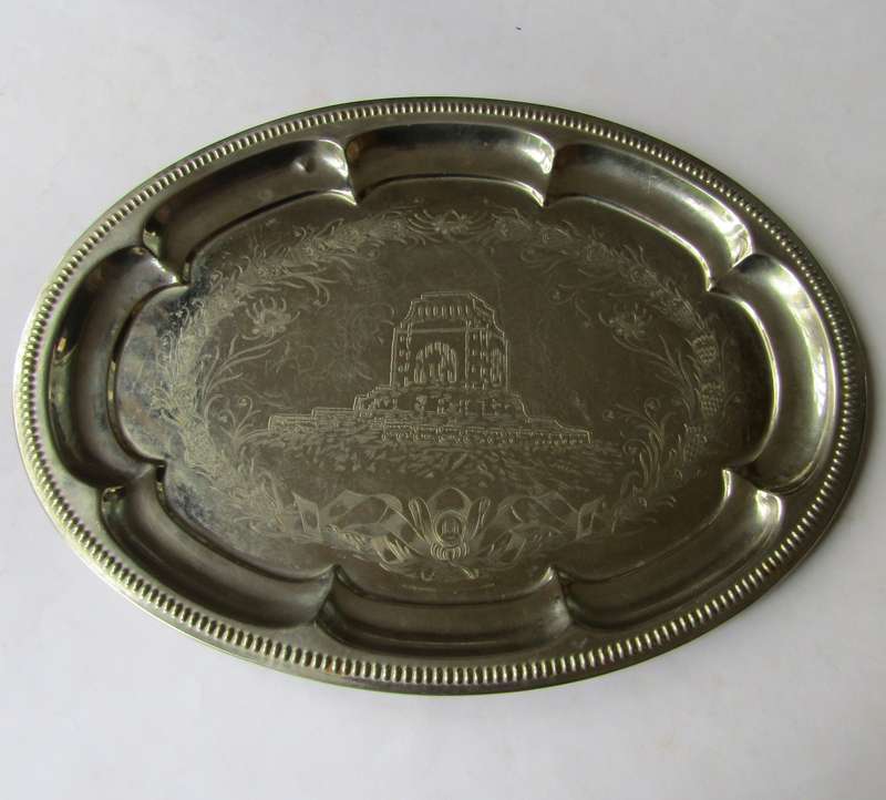 Old Voortrekker Monument Metal Tray - Made in England