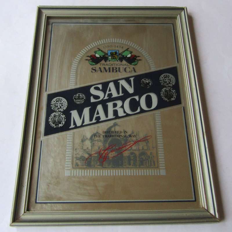 Old San Marco Sambuca Bar Mirror