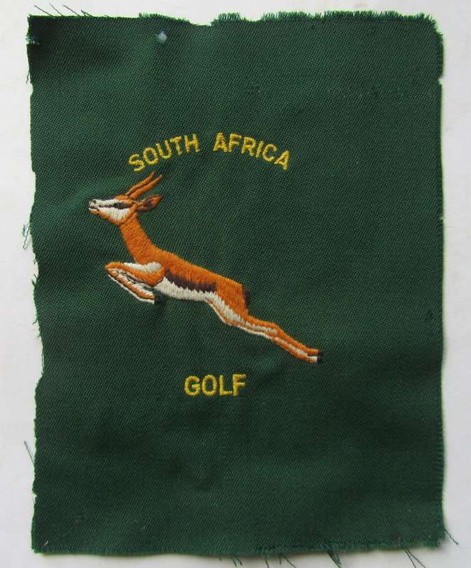 Old Springbok Golf Blazer Badge