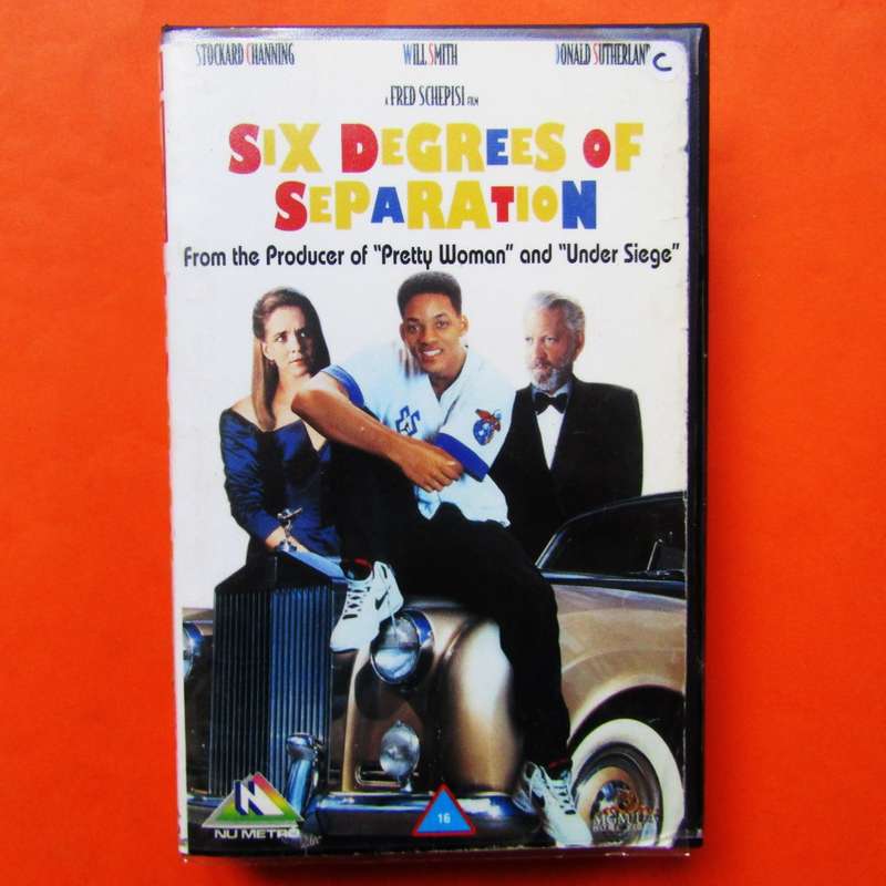 Six Degrees of Separation - Will Smith - Movie VHS Tape (1996)