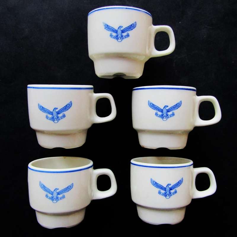 Lot of 5 SAAF Officers Mess Cups