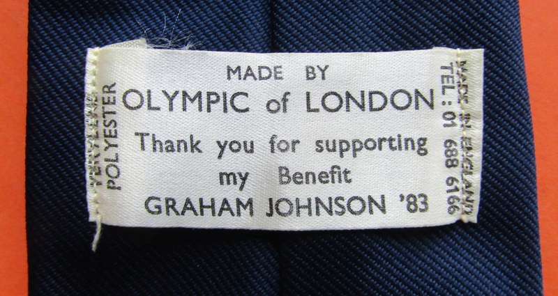 1983 Graham Johnson Cricket Neck Tie
