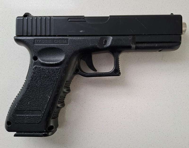 Old Glock Metal BB Pistol with Magazine