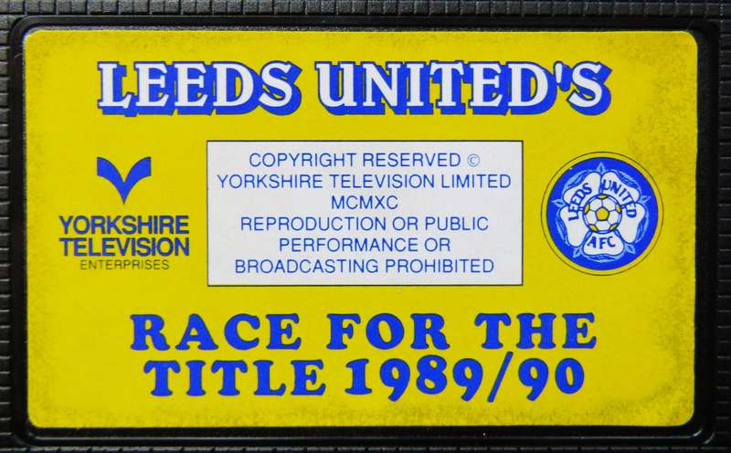 Leeds United - Race for the Title 1989/90 - VHS Video Tape