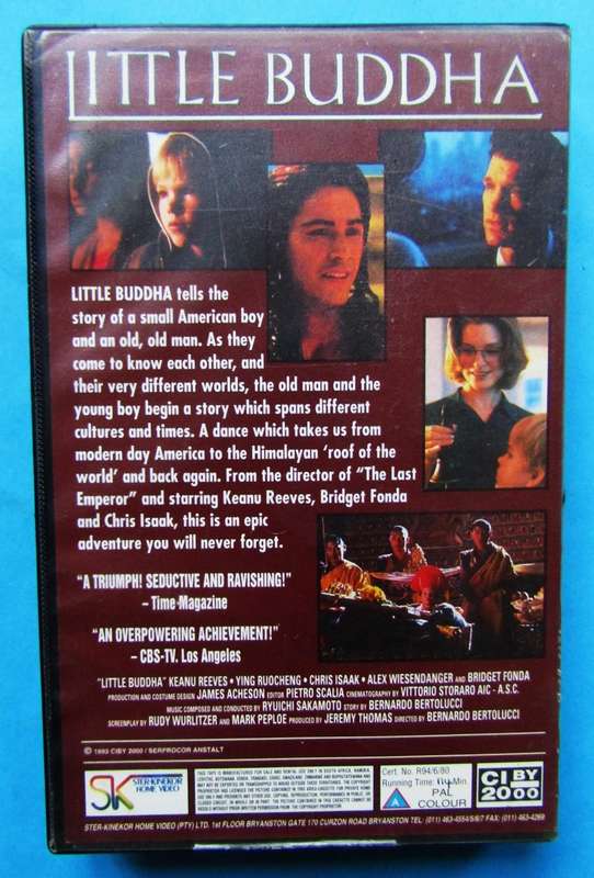 Little Buddha - Keanu Reeves - Movie VHS Tape (1993)