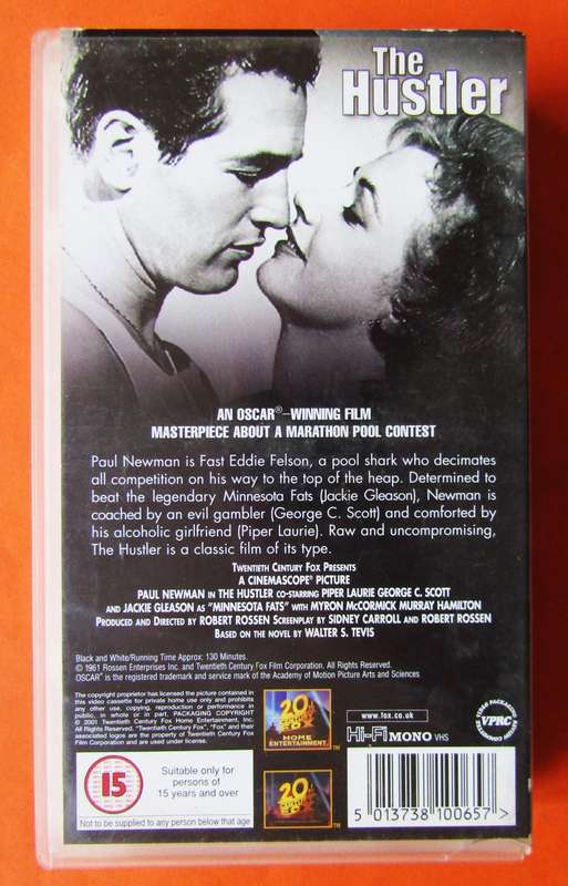 The Hustler - Paul Newman - Movie VHS Tape (2001)