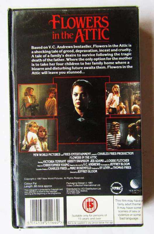Flowers in the Attic - Movie VHS Tape (1991)