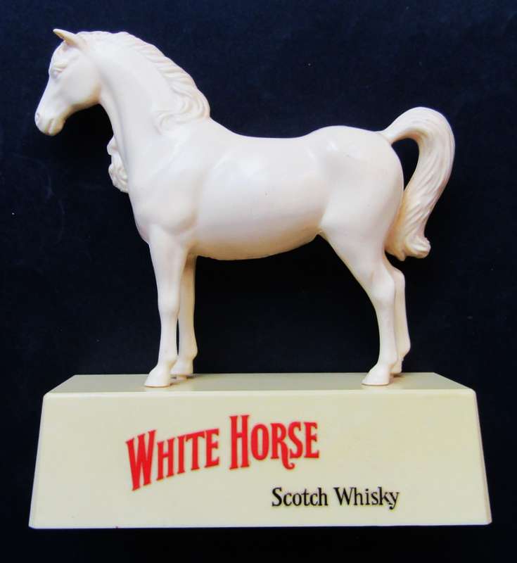 Old White Horse Whisky Plastic Advertising Display