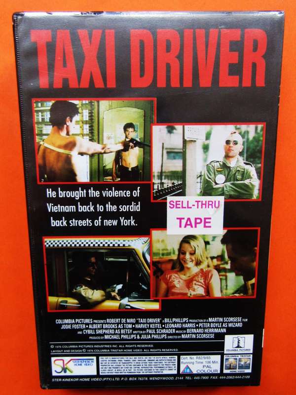 Taxi Driver - Robert De Niro - NEW Sealed Movie VHS Tape (1982)