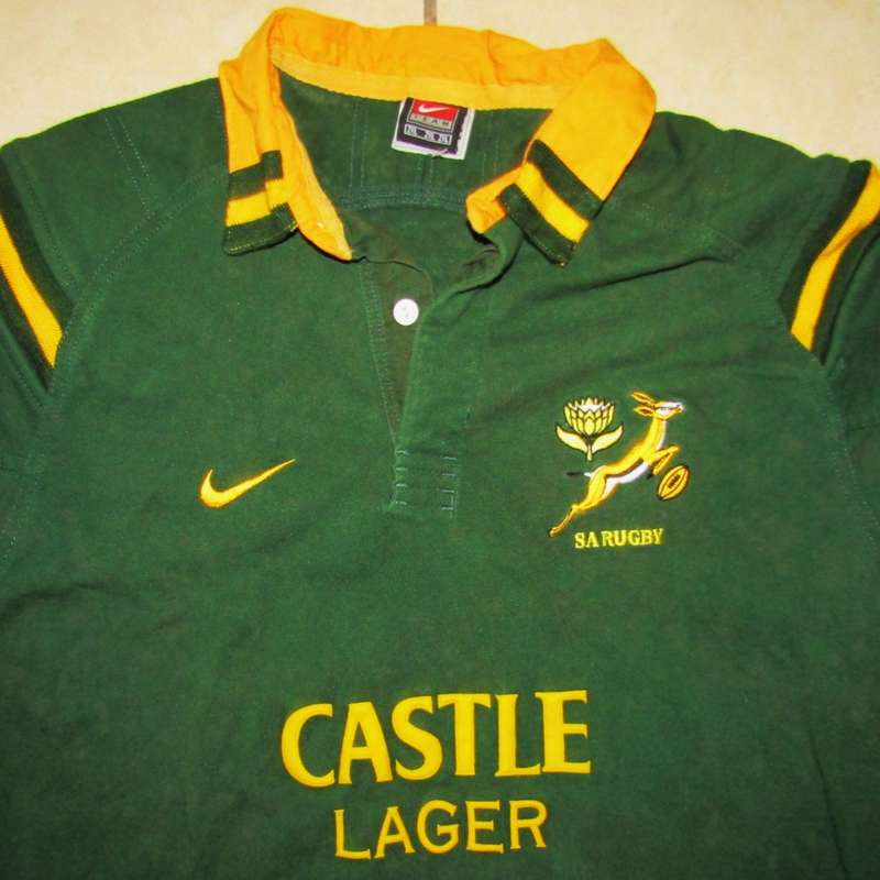 Old Nike Long Sleeve Springbok Rugby Jersey - Size XXL