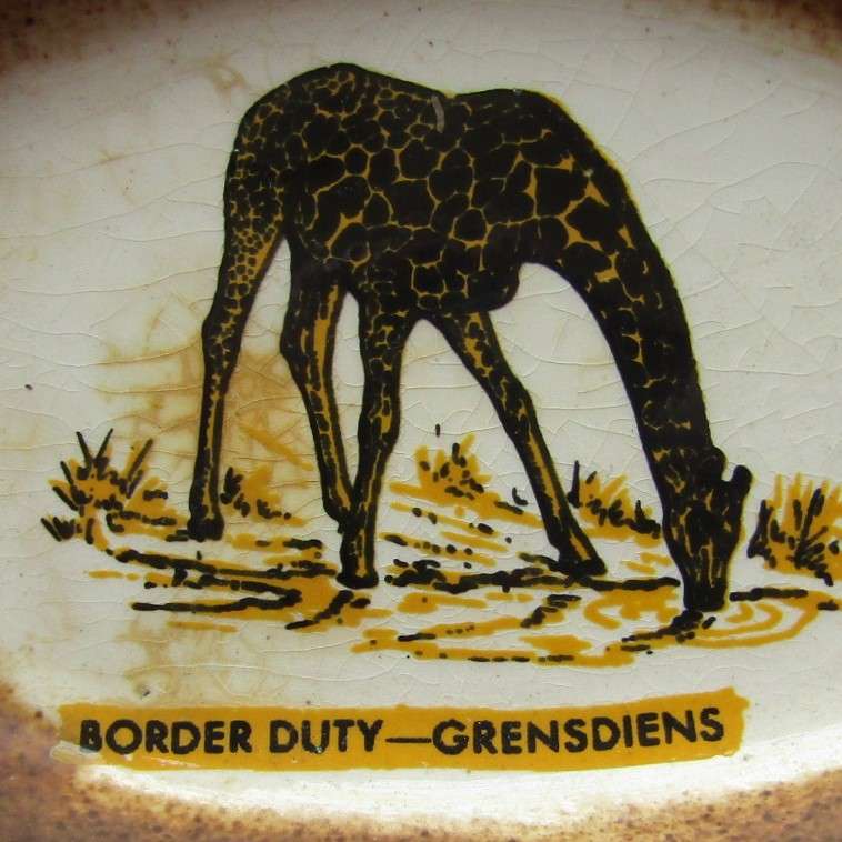 Old Border Duty Grensdiens Ashtray