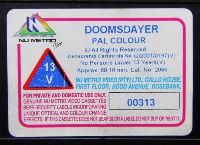 Doomsdayer - Action Movie VHS Tape (2001)
