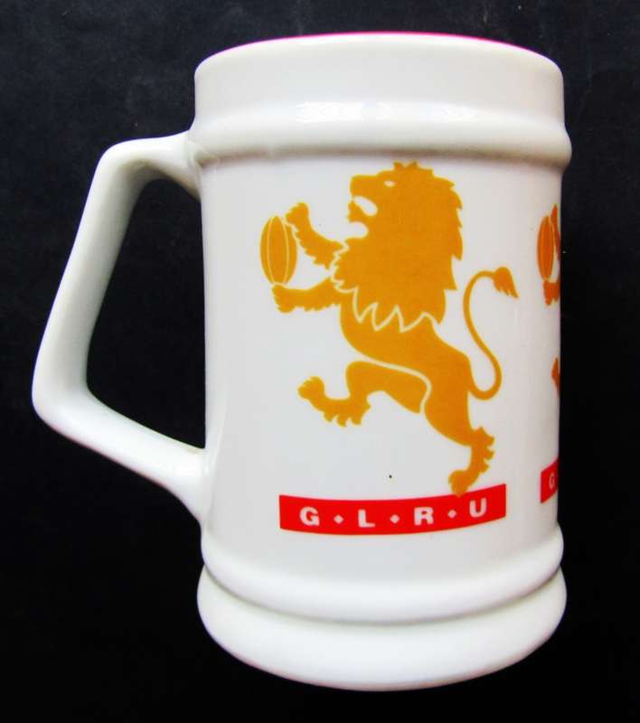 Old Golden Lions Rugby Beer Mug