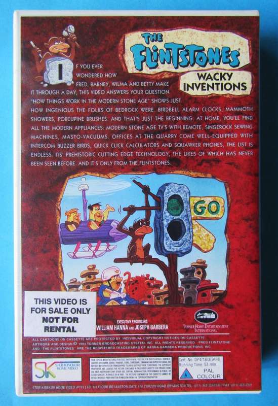 The Flintstones - Wacky Inventions - VHS Video Tape (1994)