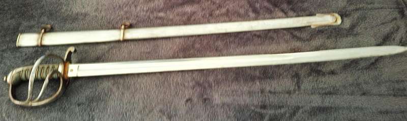 Old British Pattern 1821/45 Sword with Metal Scabbard