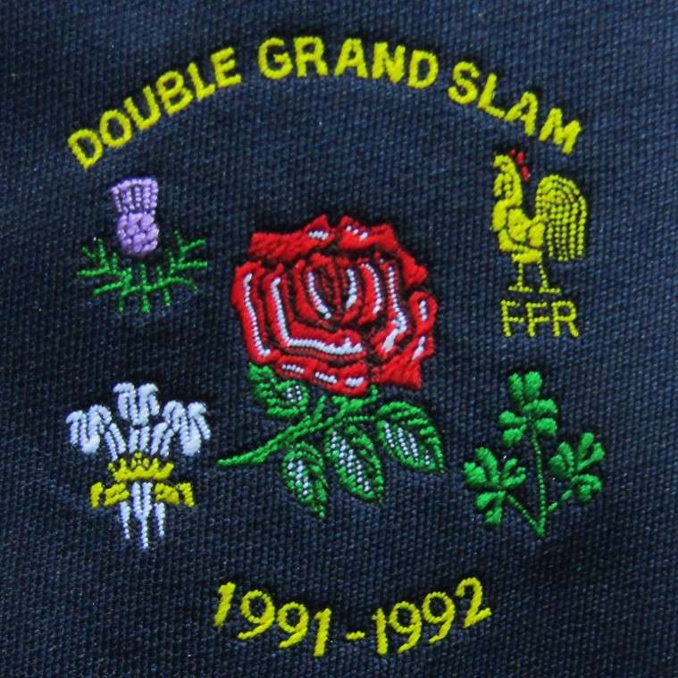 1991-1992 England Double Grand Slam Rugby Neck Tie