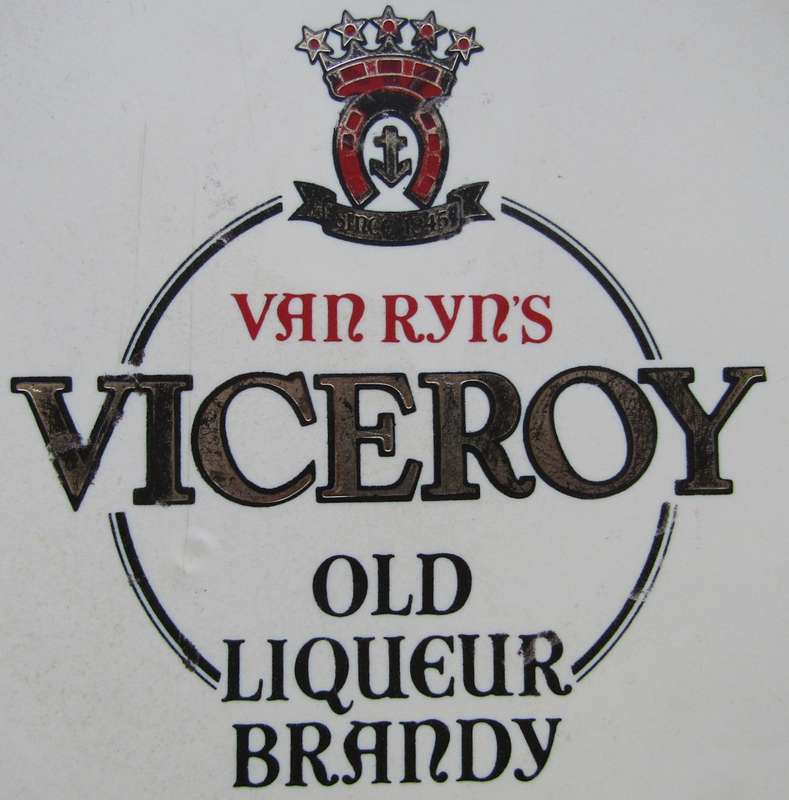 Large Old Viceroy Brandy Bar Tray