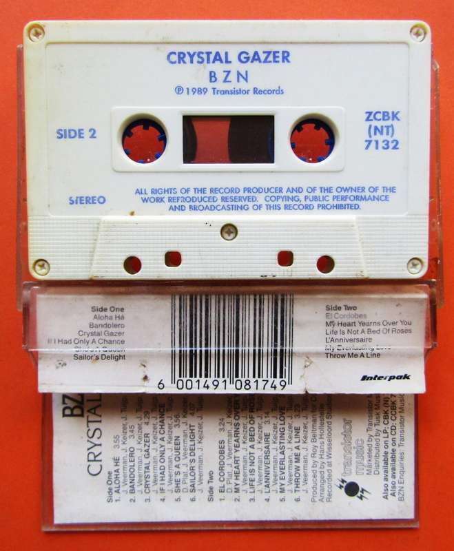 BZN - Crystal Gazer - Cassette Tape (1989)