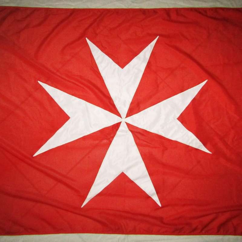 Large Old Maltese Cross Order of Malta Flag