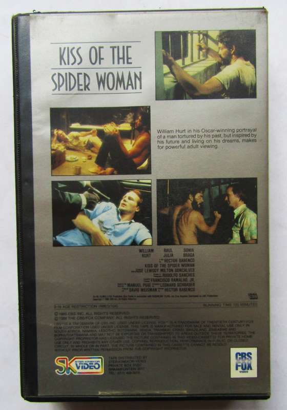 Kiss of the Spider Woman - Movie VHS Tape (1988)
