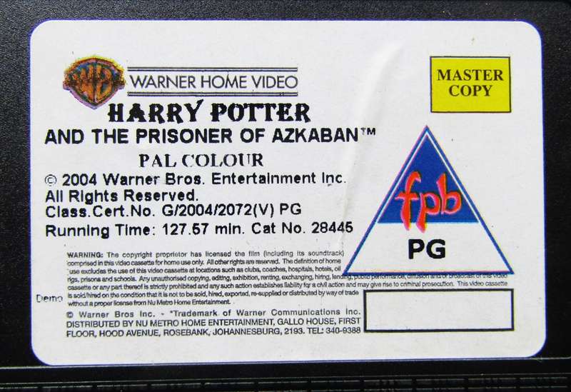 Harry Potter and the Prisoner of Azkaban - Movie VHS Tape (2004)