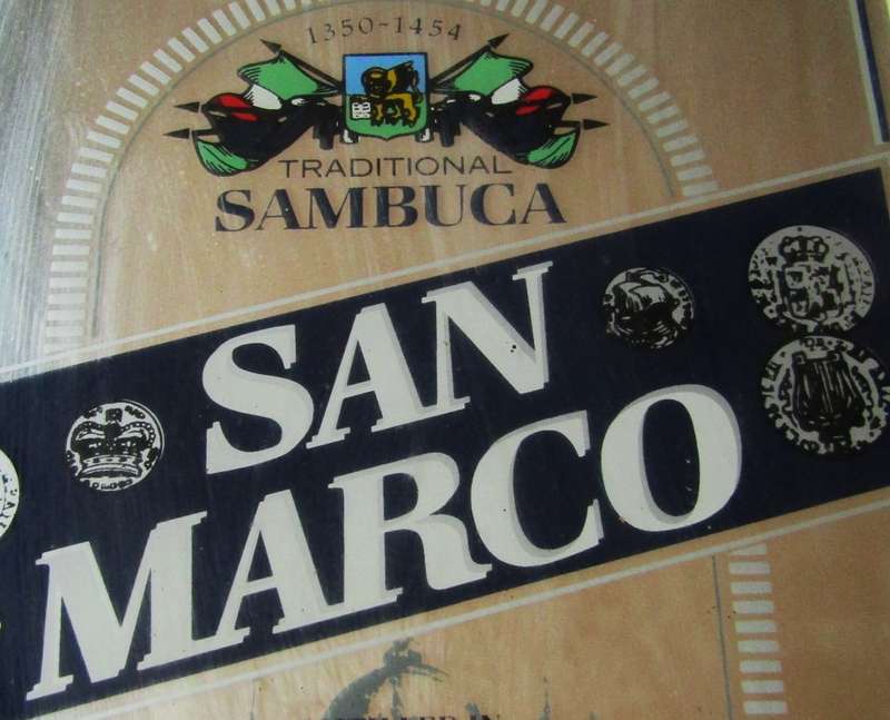 Old San Marco Sambuca Bar Mirror