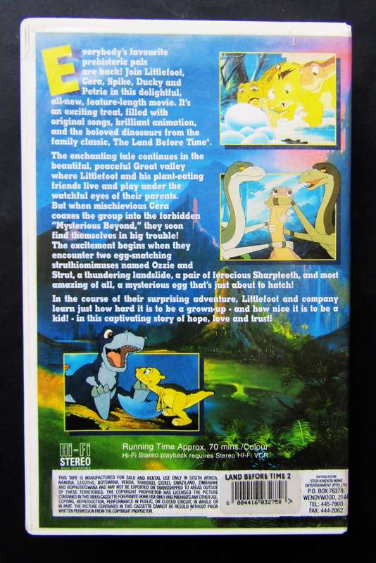 The Land Before Time II - VHS Video Tape (1988)
