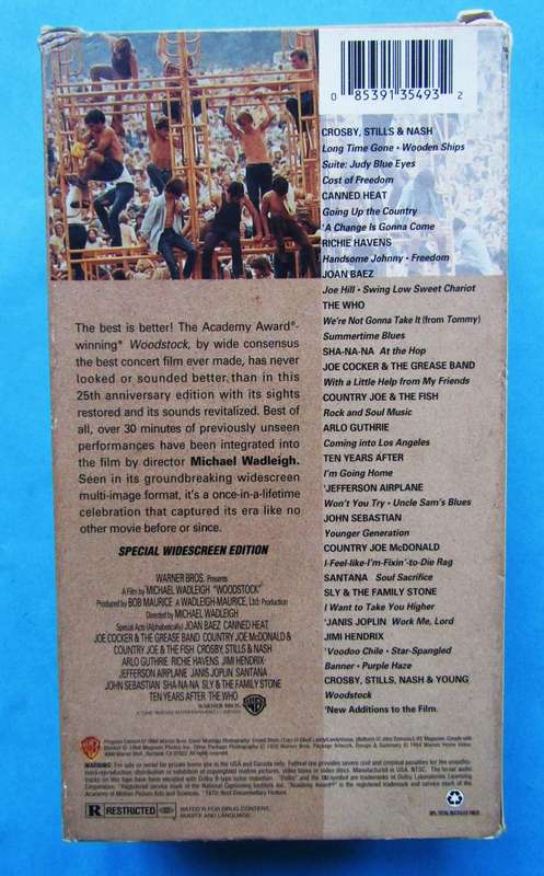 Woodstock - Double VHS Tape Box Set (1994)