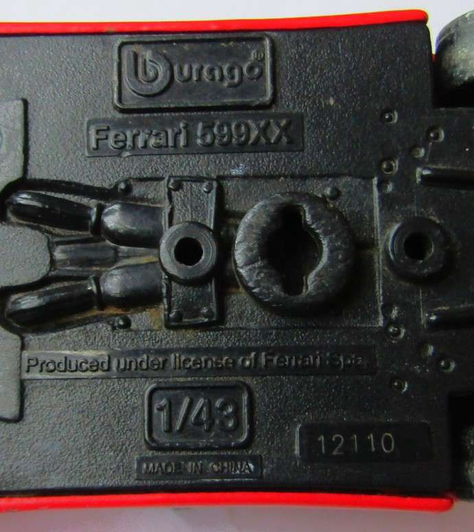 Old Bburago Ferrari 599XX 1/43 Scale Car