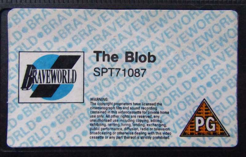 The Blob - Steve McQueen - Horror Movie VHS Tape (1992)