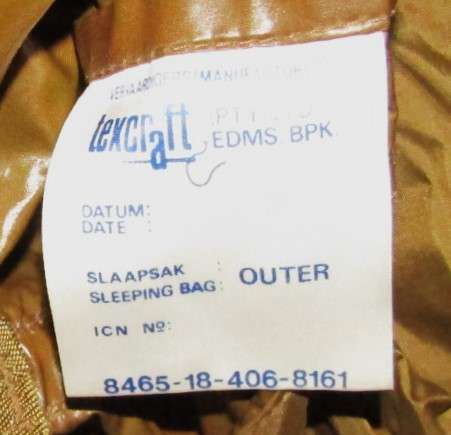SADF Border War Sleeping Bag