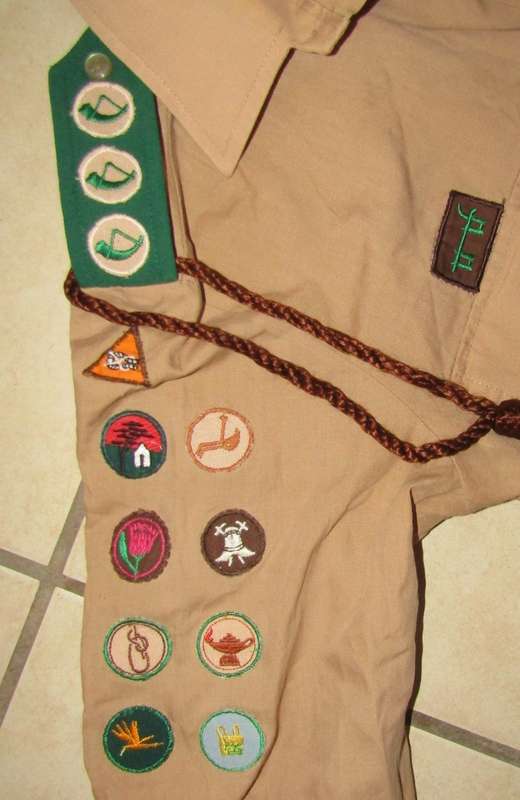 Old Voortrekkers Shirt with Lanyard and Badges