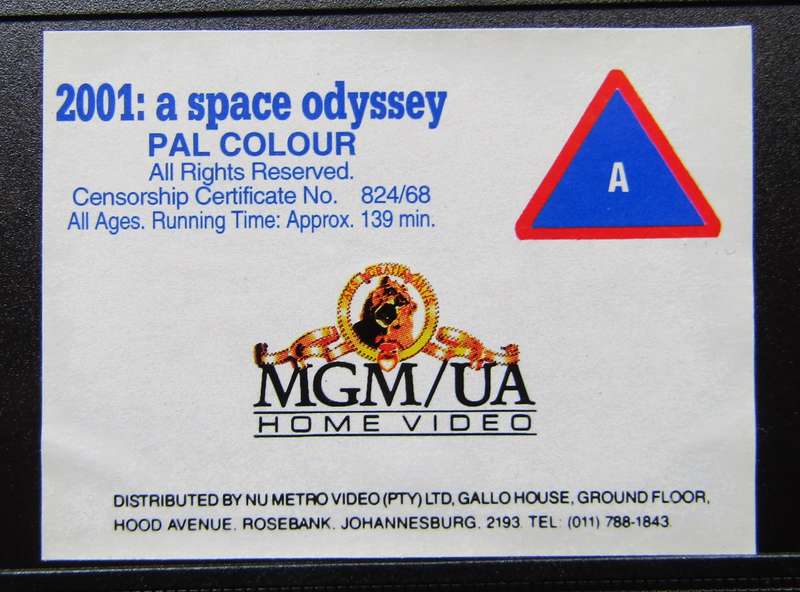 2001: A Space Odyssey - Movie VHS Tape (1993)
