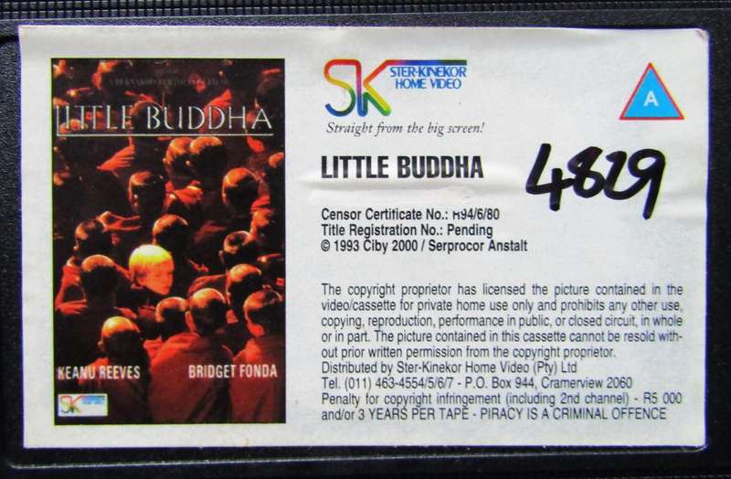 Little Buddha - Keanu Reeves - Movie VHS Tape (1993)