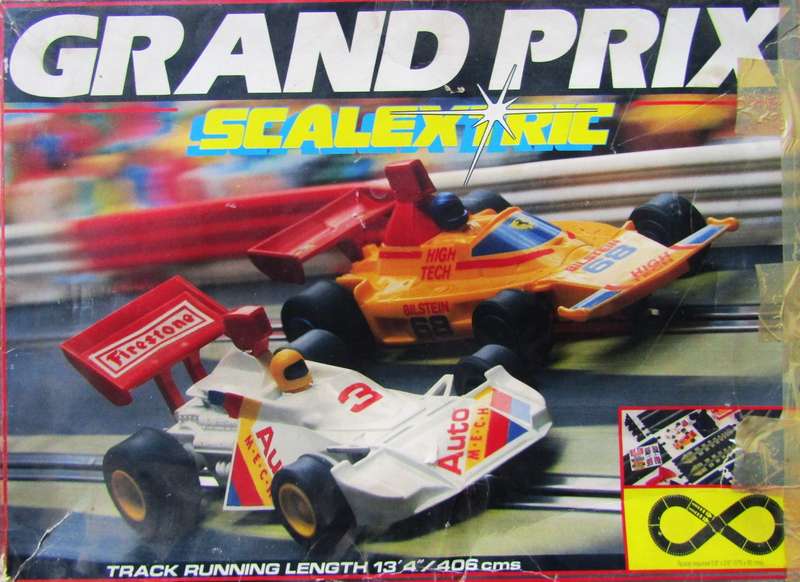 Old Scalextric Grand Prix Racing Set