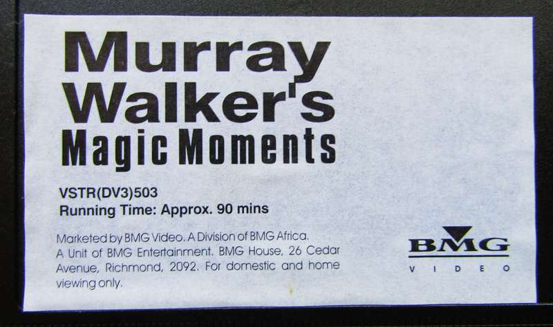 Murray Walker's Magic Moments - Formula One VHS Video Tape (1997)