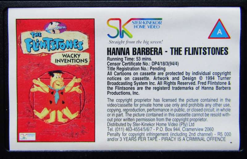 The Flintstones - Wacky Inventions - VHS Video Tape (1994)