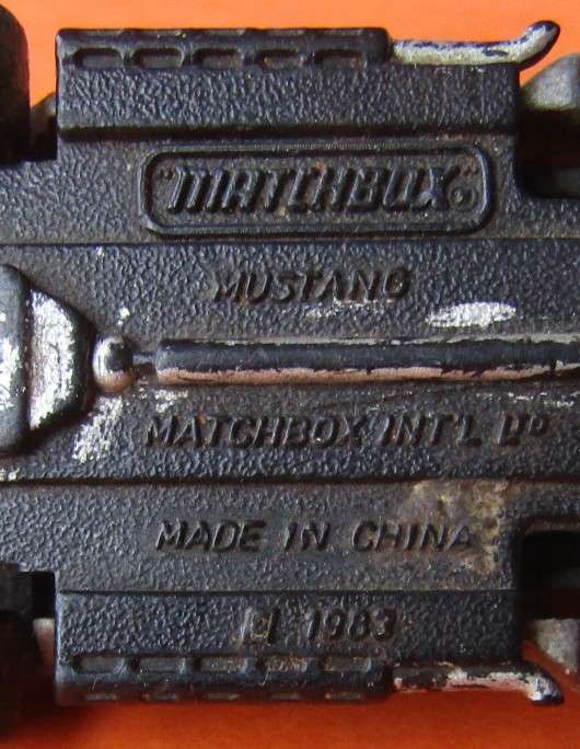 1983 Matchbox Mustang Car
