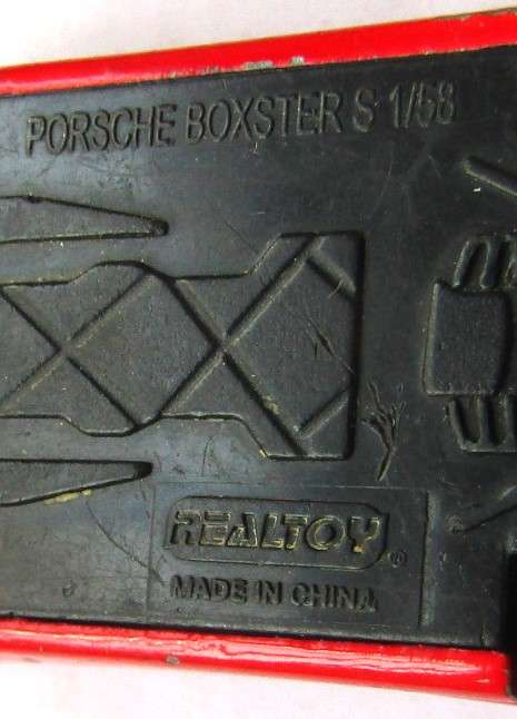 Old RealToy Porsche Boxster 1/58 Car