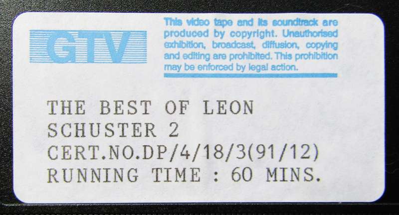The Best of Leon Schuster 2 - VHS Video Tape (1991)
