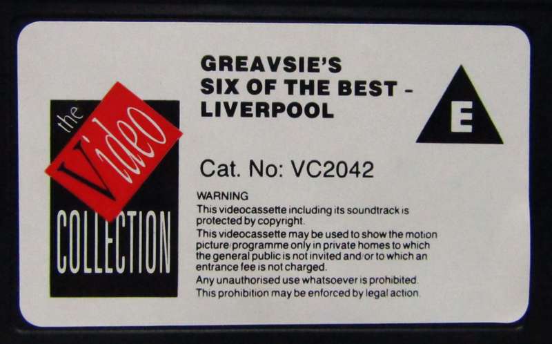 1988 Liverpool Football VHS Video Tape