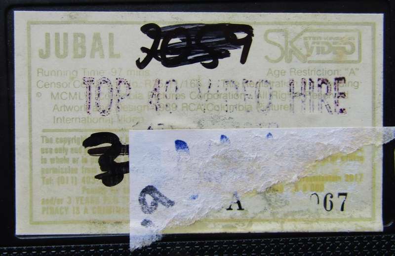 Jubal - Glenn Ford - Western Movie VHS Tape (1989)