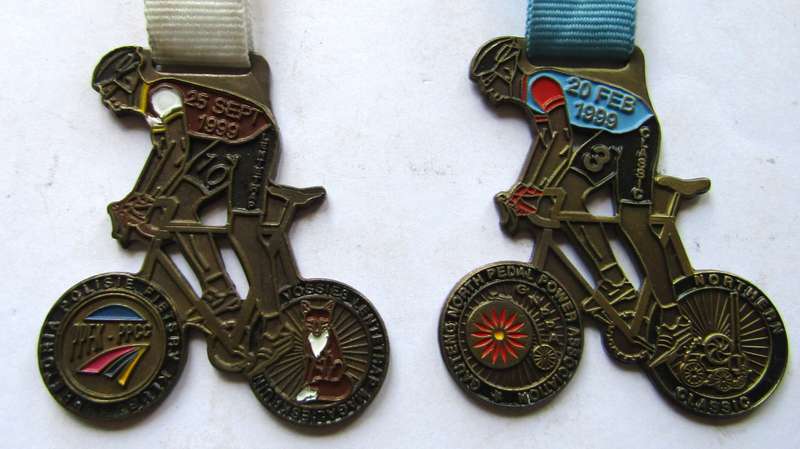 Lot of 8 Old Cycling Medals