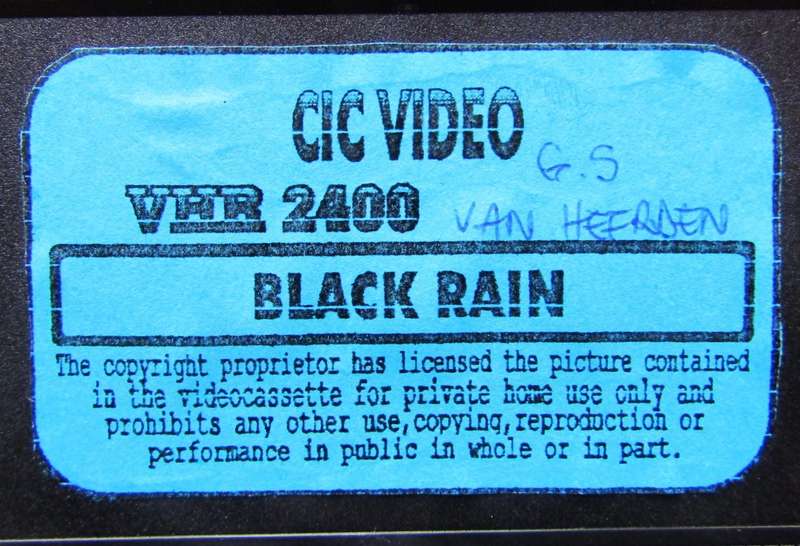 Black Rain - Michael Douglas - Movie VHS Tape (1989)