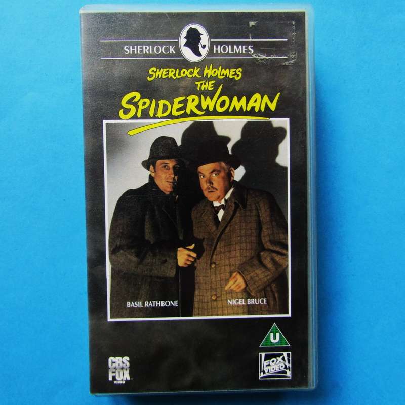 Sherlock Holmes and the Spider Woman - Horror Movie VHS Tape (1992)